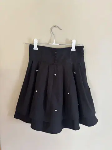 evelyn 비쥬 장식 스커트 블랙
