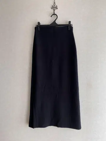 MOUSSY 마우지 니트 롱 스커트 블랙