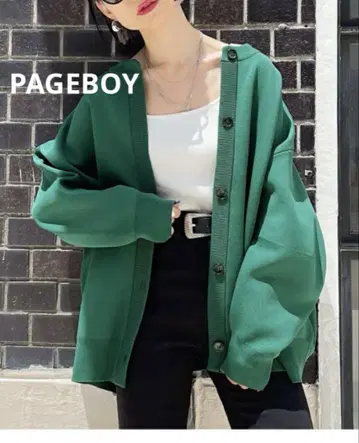 PAGEBOY 페이지 보이 크루넥 볼륨 가디건 free