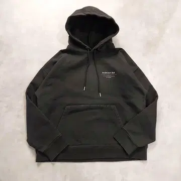 앤더슨벨 후드티 맨투맨 구제 의류 자수 프린트 L 블랙 16345