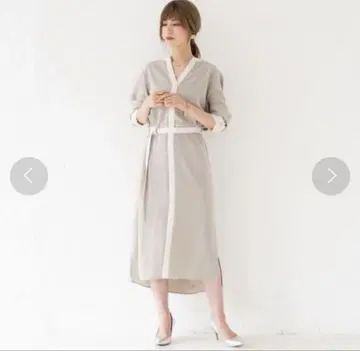 Loungedress 배색 스키퍼 원피스