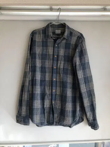 Jcrew 제이크루 레귤러 카라 셔츠 (M 상당) 그린 패턴
