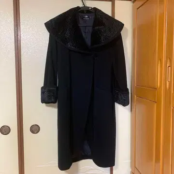 Karl Lagerfeld 블랙 롱 코트