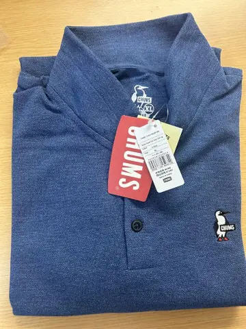 CHUMS 인디고 피케 셔츠 XL