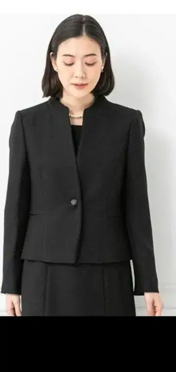 도쿄 소와르 블랙 포멀 요네자와 직물 자켓