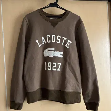 LACOSTE 맨투맨 브라운 L