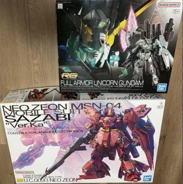 RG 풀아머 유니콘 건담 & MG 사자비 ver.Ka 세트