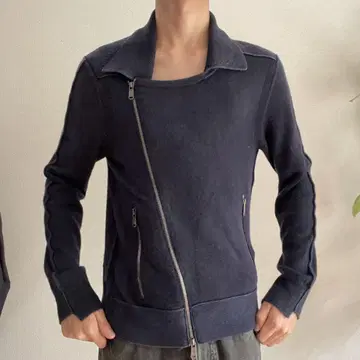 네이비 슬림핏 자켓