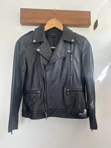 질스튜어트 천연 가죽 레더 자켓 s