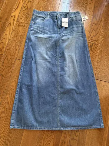 새상품 GAP 데님 롱 스커트 슬릿