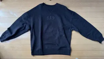 GAP 블랙 플리스 맨투맨 L 사이즈