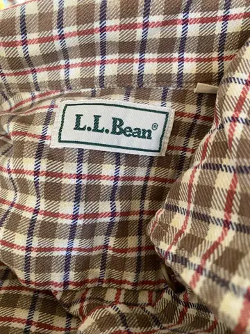 LLBean 체크 셔츠