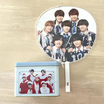 나니와단시 부채 로손 크리스마스 캔 세트