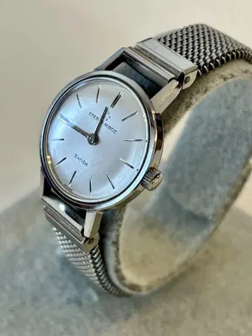 에테르나매틱 사히다 자동 와인딩 여성용 손목시계 작동품 2