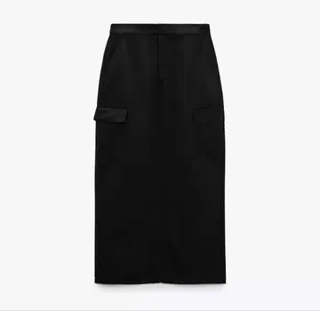 미사용 새상품 ZARA 롱 스커트 블랙 S 사이즈