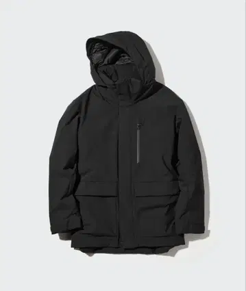 UNIQLO 하이브리드 다운 파카 S 블랙