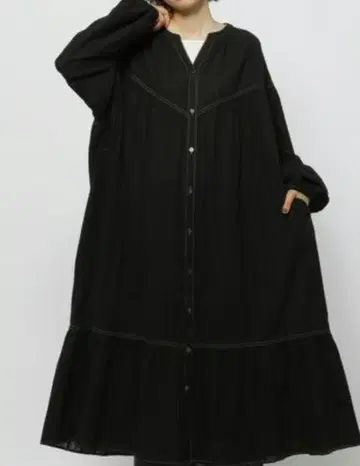 칼라미 스트라이프 원피스