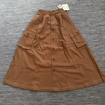 AVAN LILY 롱 스커트 프리 사이즈 브라운