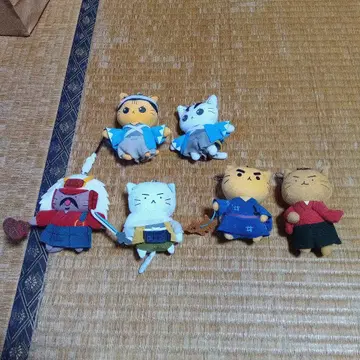 고양이 고양이 일본사 봉제 인형 키링 6체 세트