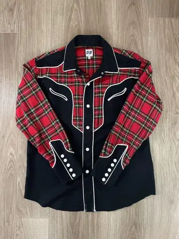 AiE 웨스턴 셔츠 플란넬 셔츠 USA제 네펜데스