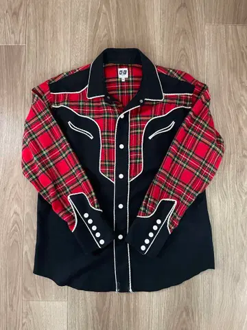 AiE 웨스턴 셔츠 플란넬 셔츠 USA제 네펜데스