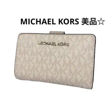 MICHAEL KORS 새상품급 접이식 지갑 베이지 계열 인기