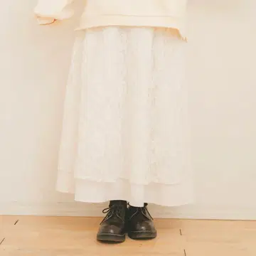 amr. 레이어드 레이스 스커트 M