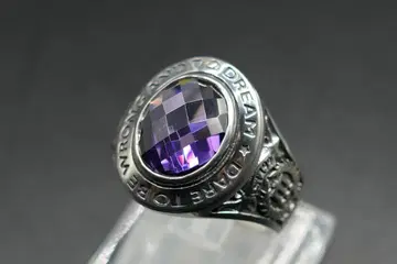 새상품 미사용 12호 닥터 몬로 칼리지 링 자수정 반지