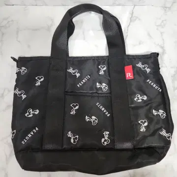 ROOTOTE 루트토트 SNOOPY 스누피 자수 토트백 블랙