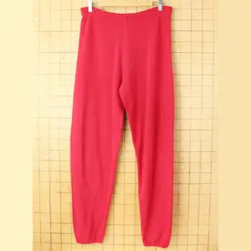 80s 90s USA제 Lee 무지 스웨트 팬츠 레드 M aw186