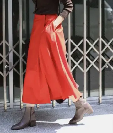 이에나 종아리 기장 울 스커트 롱 스커트 플레어 스커트 XS