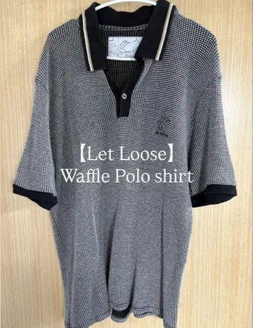 [ Let Loose ] Waffle Polo shirt