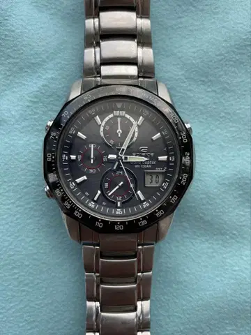 EDIFICE 에디피스 손목시계 남성용 전파 솔라