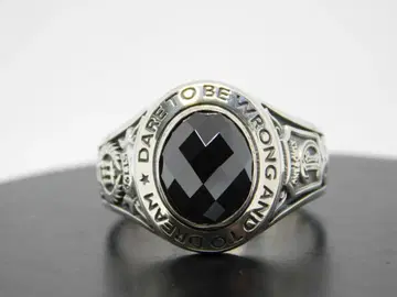 14호 새상품 미사용 닥터 몬로 내로우 칼리지 링 블랙 반지