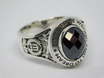 8호 새상품 미사용 닥터 몬로 내로우 칼리지 반지 블랙 반지