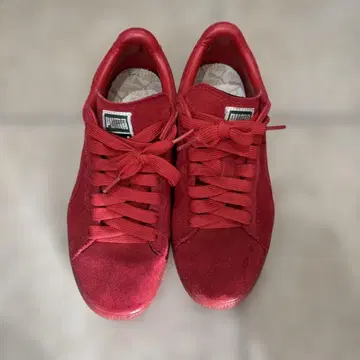 Puma 레드 스웨이드 스니커즈