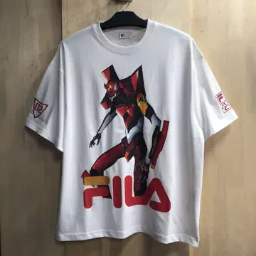 FILA 휠라 에반게리온 RADIO EVA 라디오에바 T셔츠