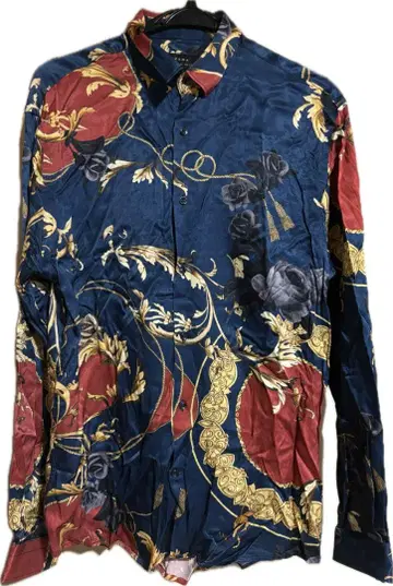 ZARA man 패턴 셔츠 새틴 긴팔