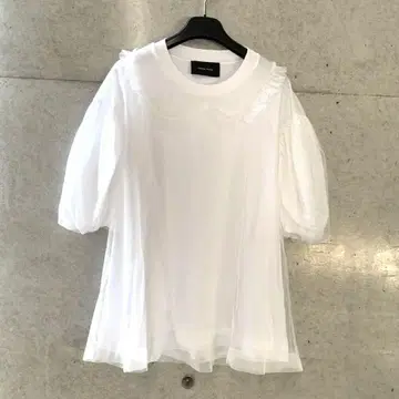 Simone Rocha 시몬 로샤 튤 프릴 T셔츠