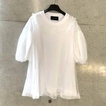 Simone Rocha 시몬 로샤 튤 프릴 T셔츠