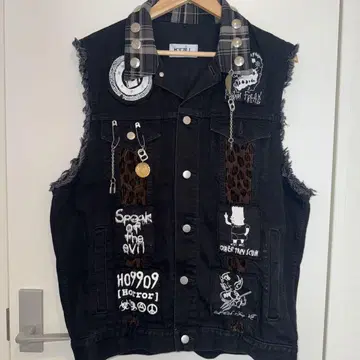 KIDILL 블랙 데님 베스트