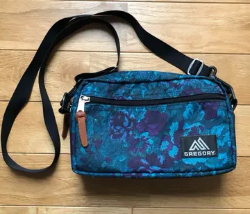 GREGORY 그레고리 블루 태피스트리 패디드 숄더 파우치 M