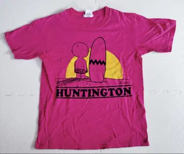 스누피 T셔츠 찰리 브라운 서프 Anvil 백드롭