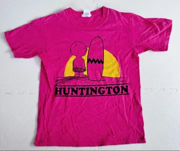 스누피 T셔츠 찰리 브라운 서프 Anvil 백드롭