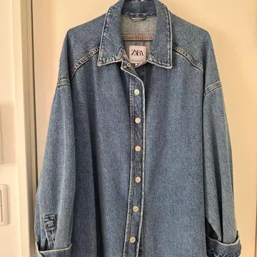 ZARA 라이트 블루 데님 자켓 M