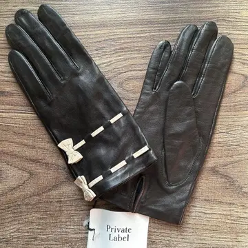 Private Label 양가죽 장갑 블랙 21cm