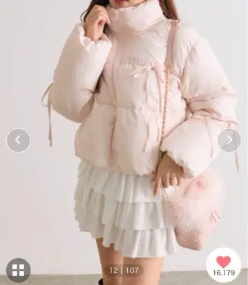 올리브 데 올리브 리본 에코 다운 핑크