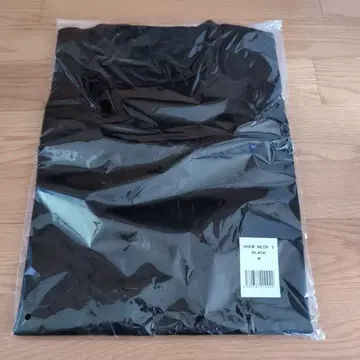 크루넥 티셔츠 블랙 M