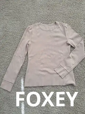 FOXEY 긴팔 니트 베이지 핑크 38 새상품급