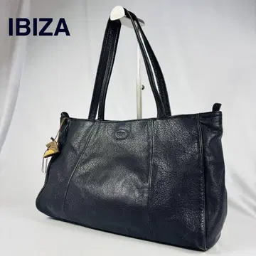 IBIZA 고품질 가죽 숄더 토트백 숄더백 A4 대응 블랙